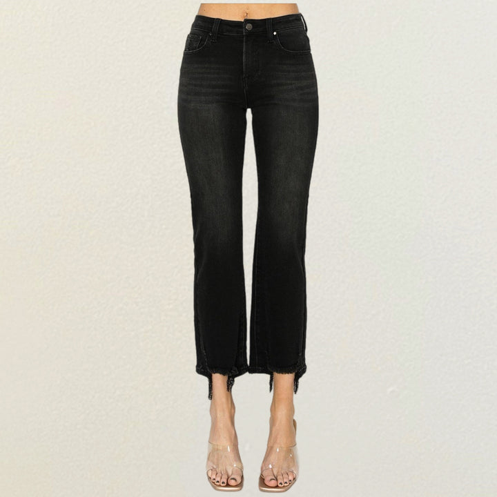 Risen High Rise Relaxed Fit Straight Jeans