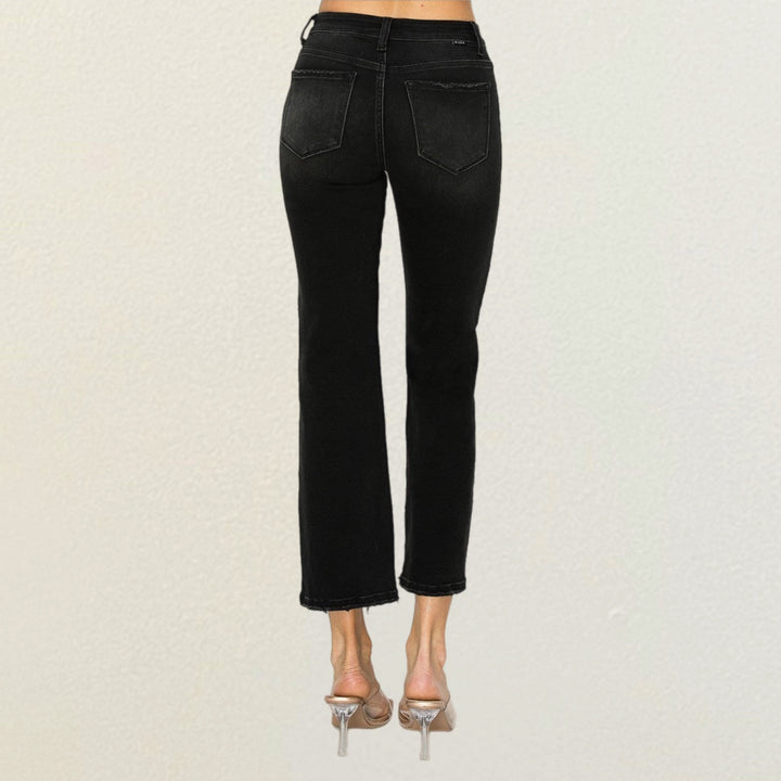 Risen High Rise Relaxed Fit Straight Jeans