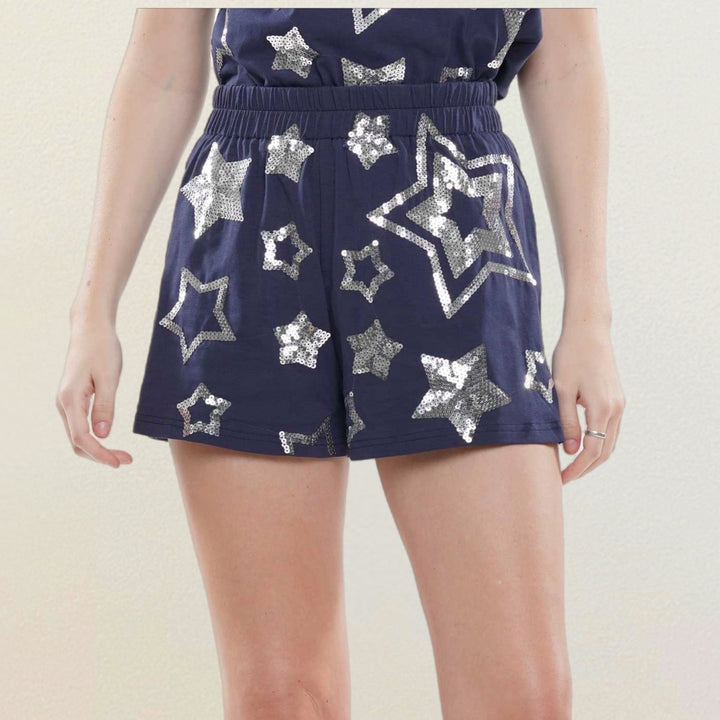 Sequin Star Shorts
