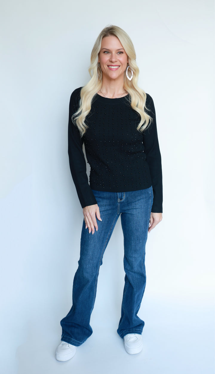 Get Your Glam On Long Sleeve Top