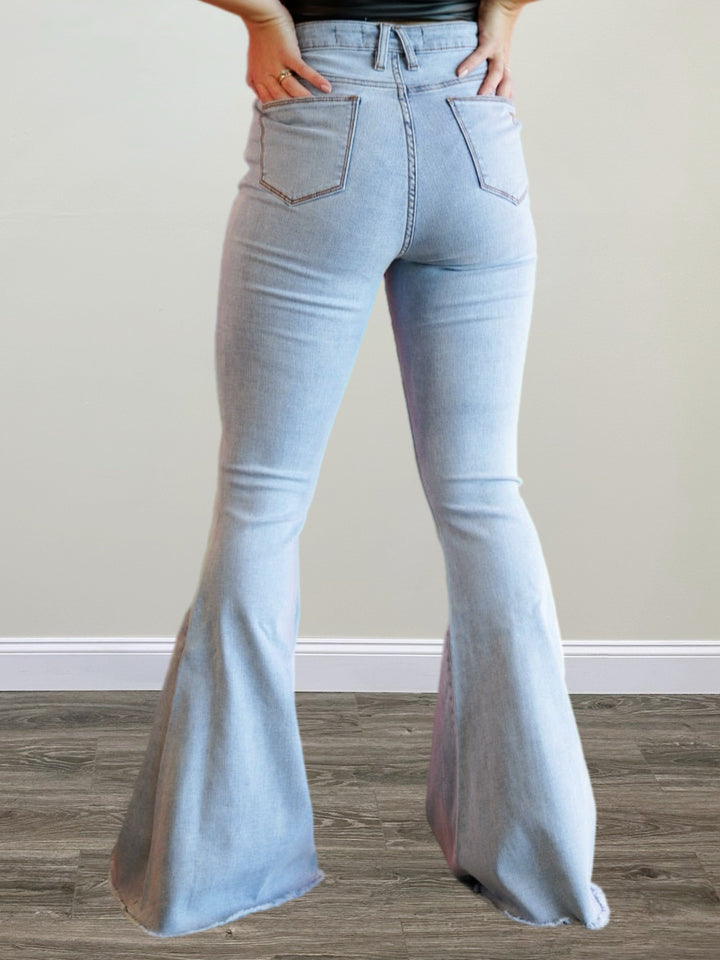 Plus Size Glamour Glow Flares - Salt and Grace Boutique