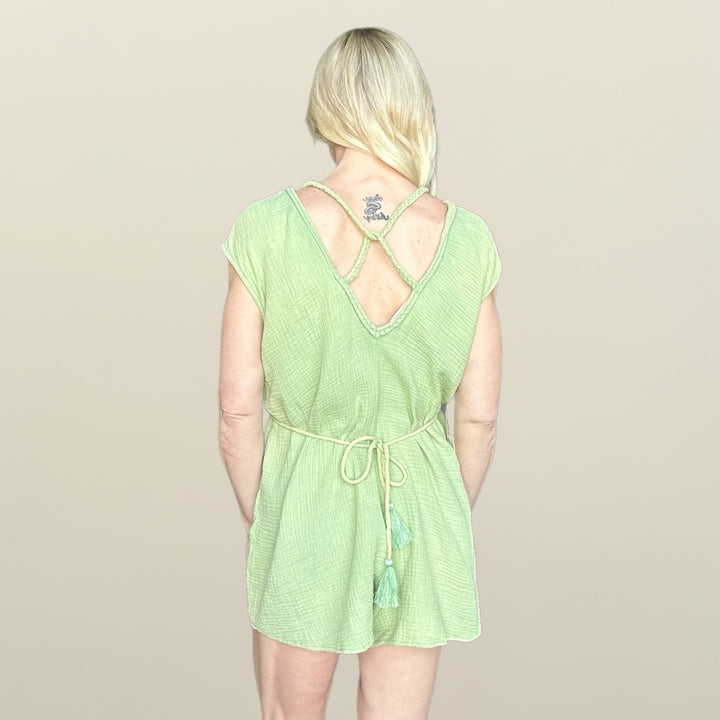 Soft Touch Romper with Back Detail