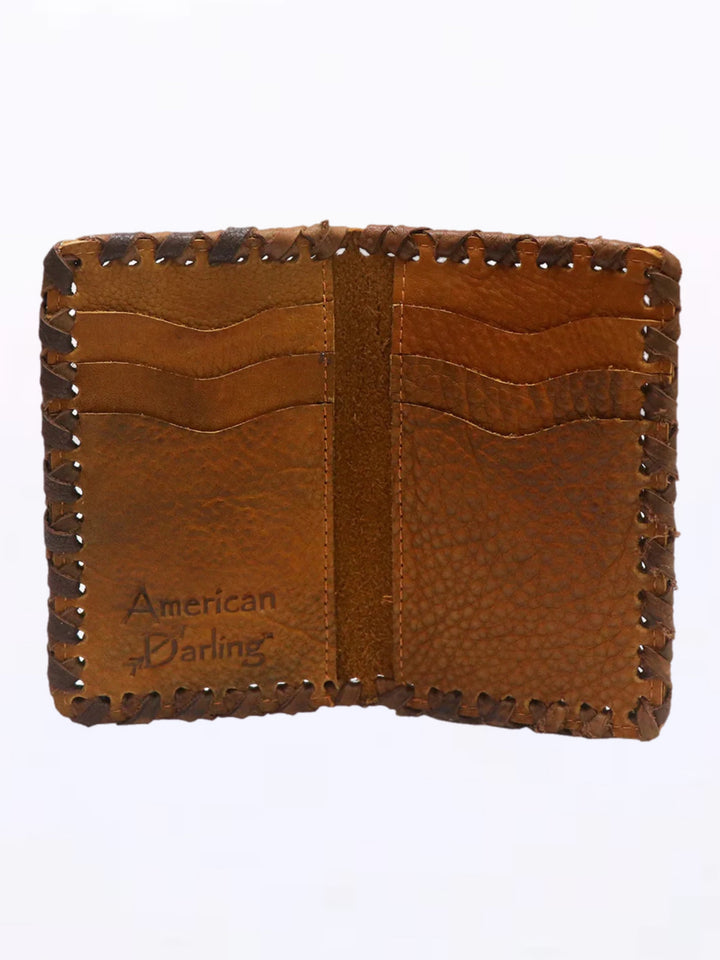 Braided Leather Card Wallet