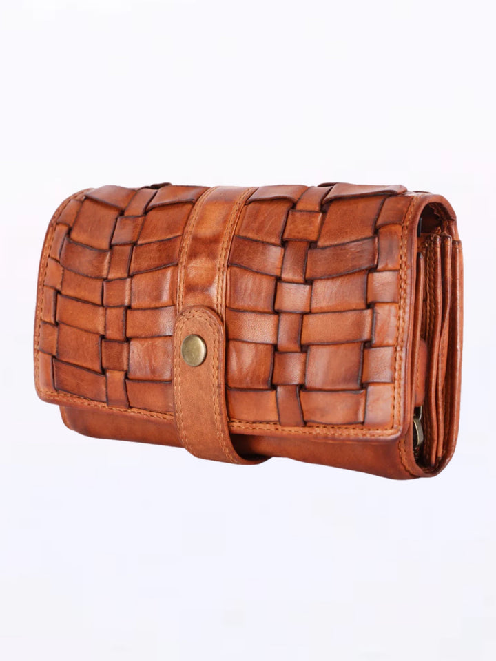 Spaghetti Western Braided Leather Wallet