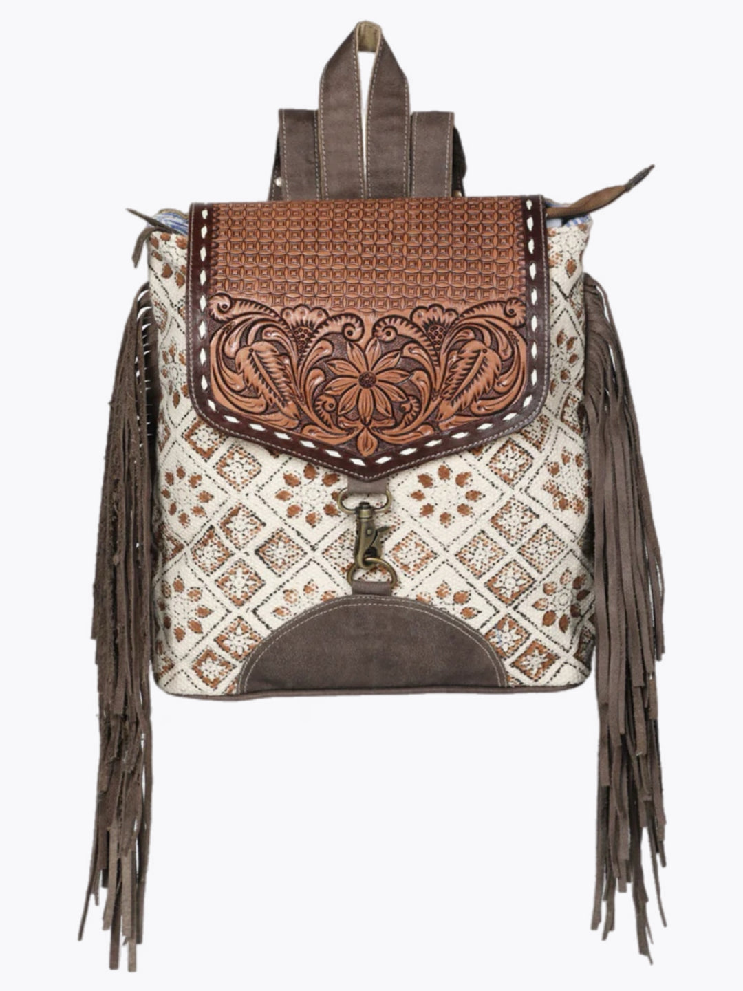 Cowgirls Canvas Fringe Backpack