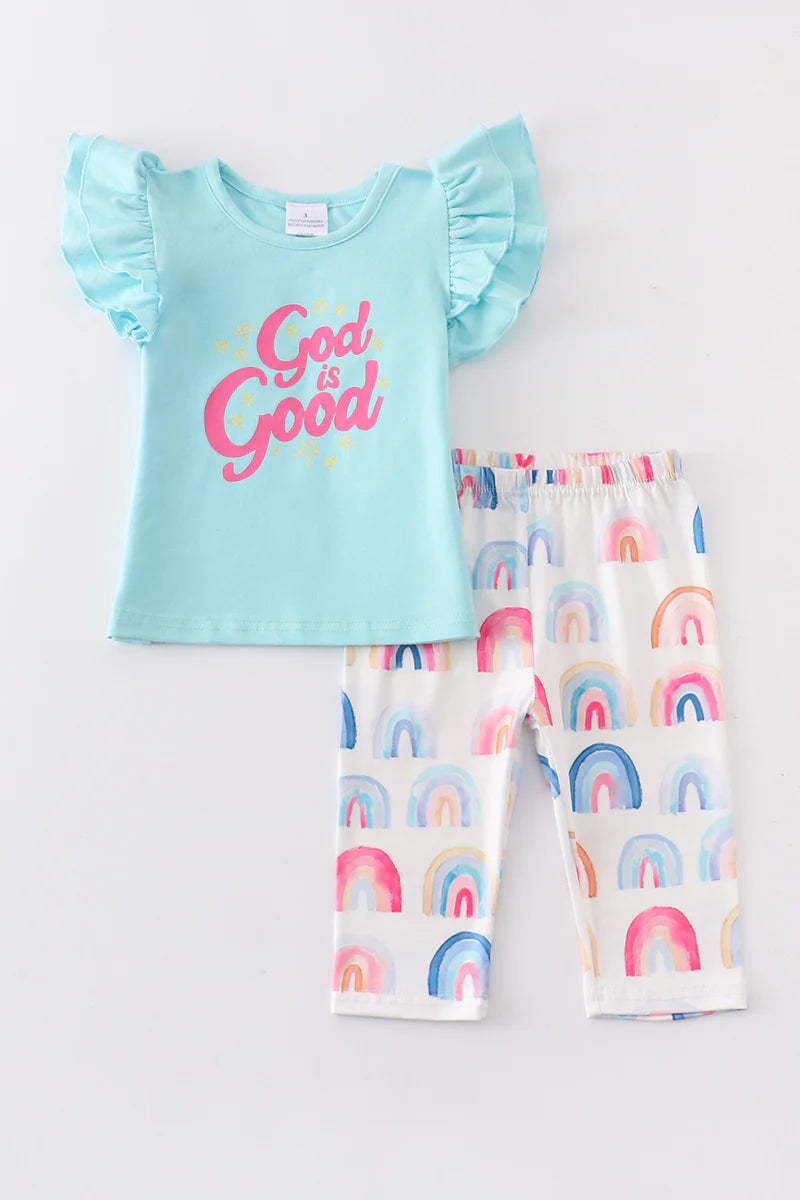 God Is Good Rainbow Outfit - Salt and Grace Boutique