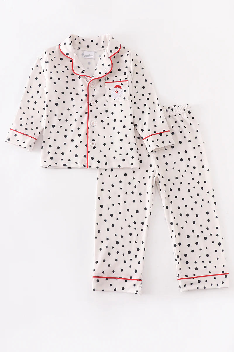 Girls Santa Pajama Set - Salt and Grace Boutique
