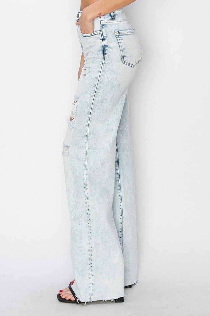 Risen Wide Leg Acid Dream Jeans
