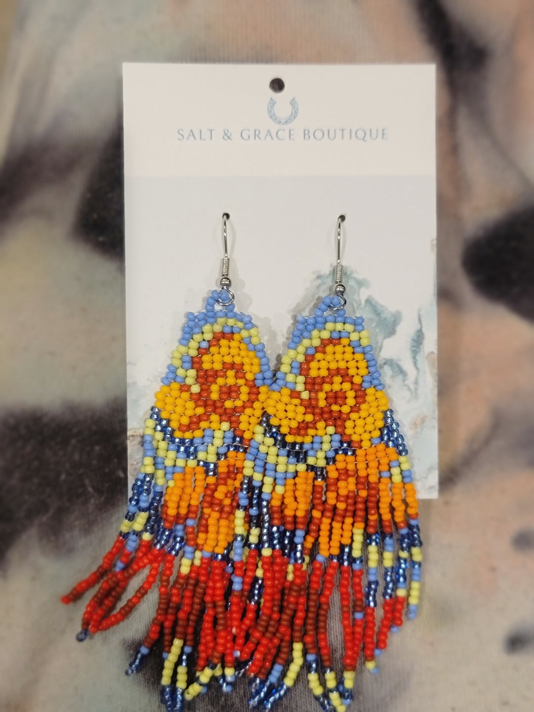 Colorful Beaded Earrings - Salt and Grace Boutique