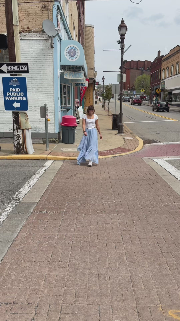Graceful Twirl Maxi Skirt