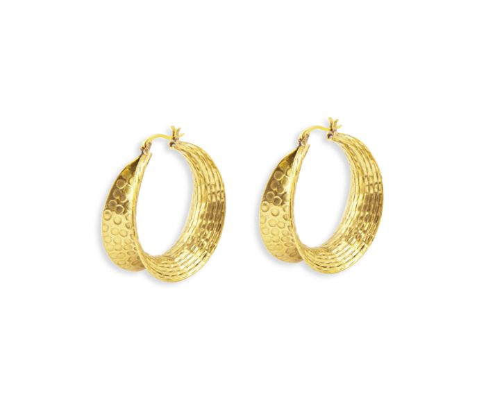 Bundled Sun Rays Gold Tone Earrings - Salt and Grace Boutique