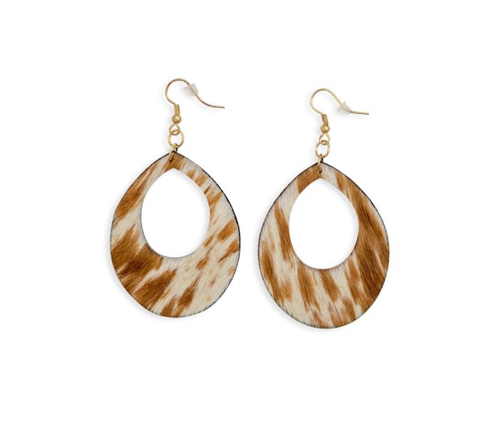 Wyoming Peak Hair-on Hide Earring - Salt and Grace Boutique