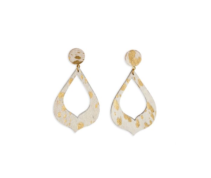 Mystique Hair-on Hide Earrings - Salt and Grace Boutique