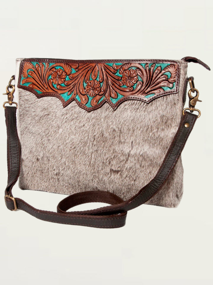 Buckaroo Cowhide Crossbody Purse