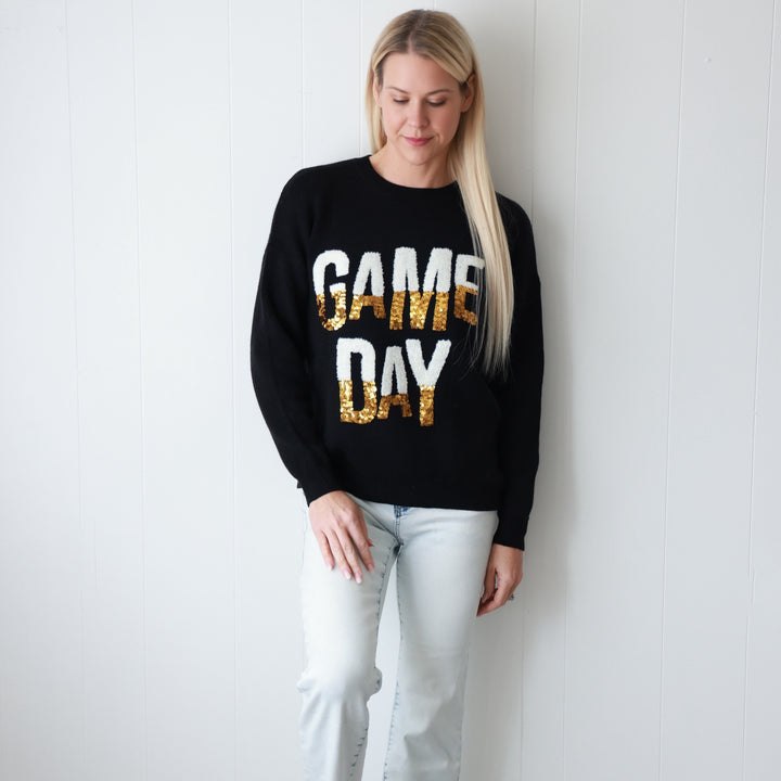 Black and Gold Game Day Sweatshirt