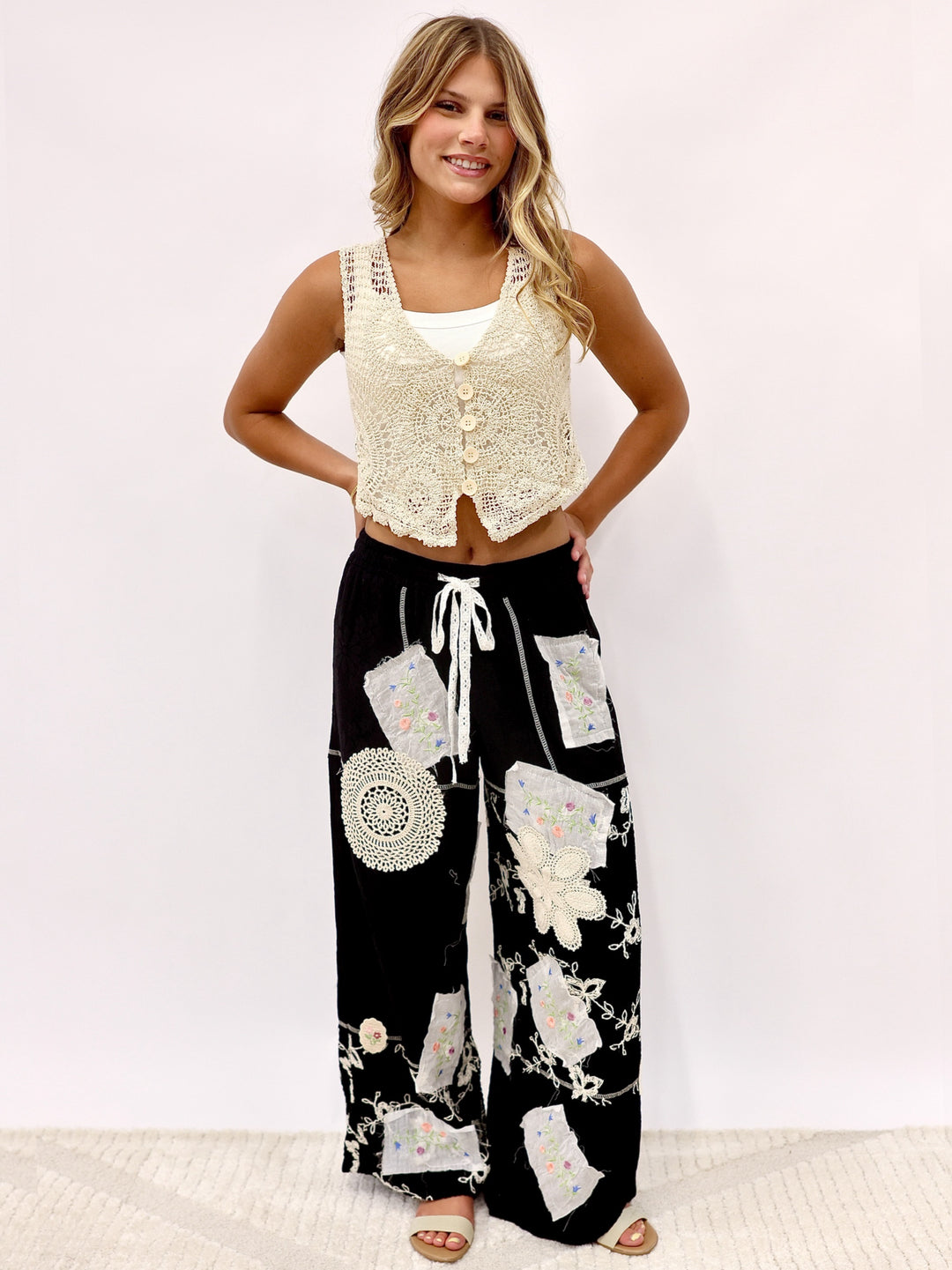 POL Starlit Stitch Boho Pants