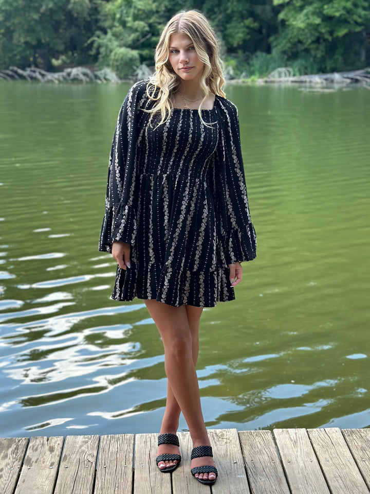 Hailey Bell Sleeve Mini Dress