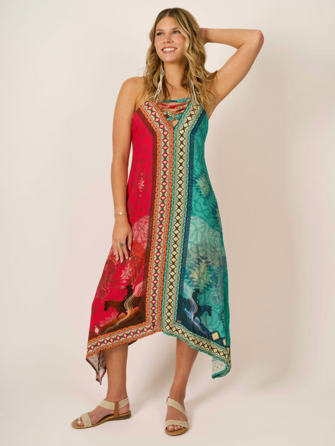 Southwestern Boho Maxi Dress
