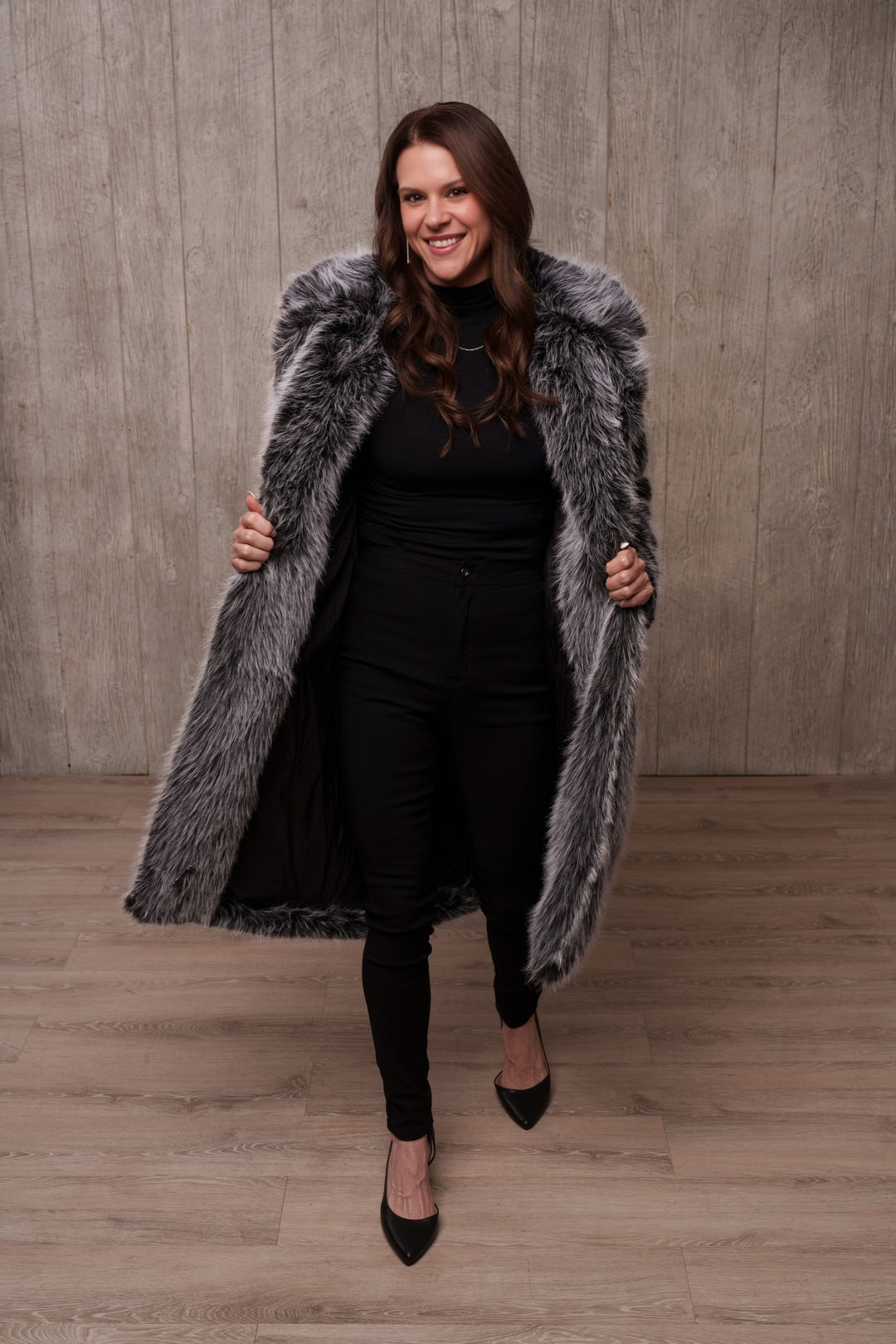 Josephine Faux Fur Long Coat