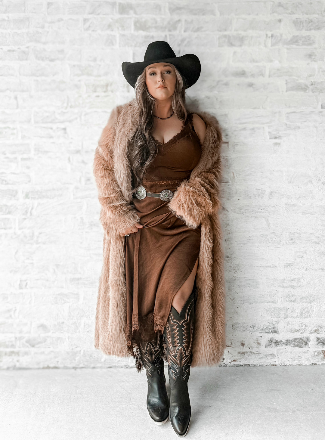 Dakota Faux Fur Coat with Horse Lining