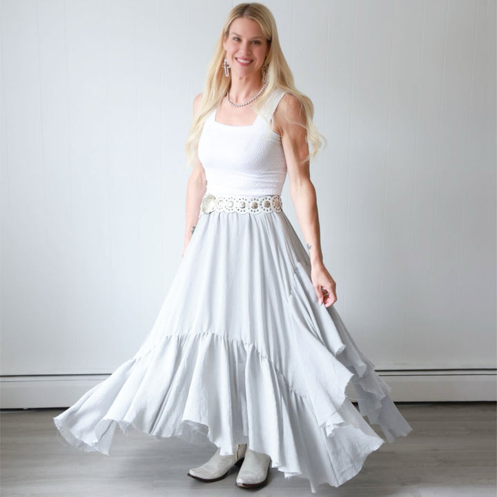 Graceful Twirl Maxi Skirt