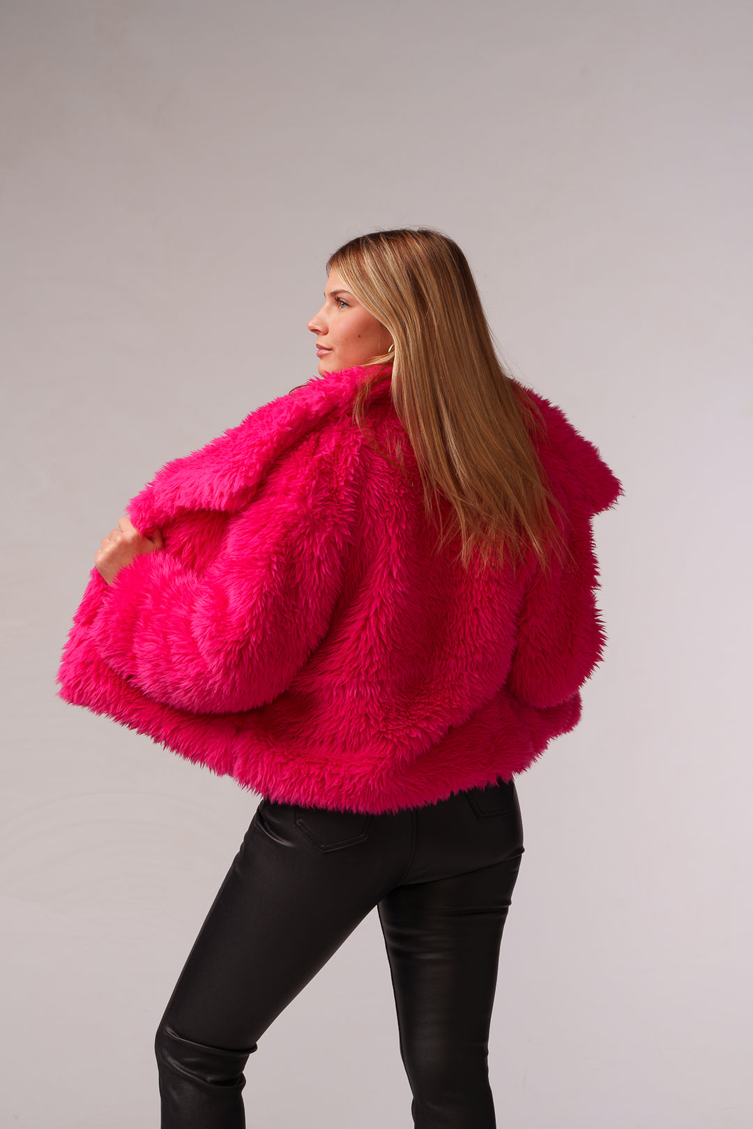 Fuchsia Luxury Vibes Soft Fur Coat