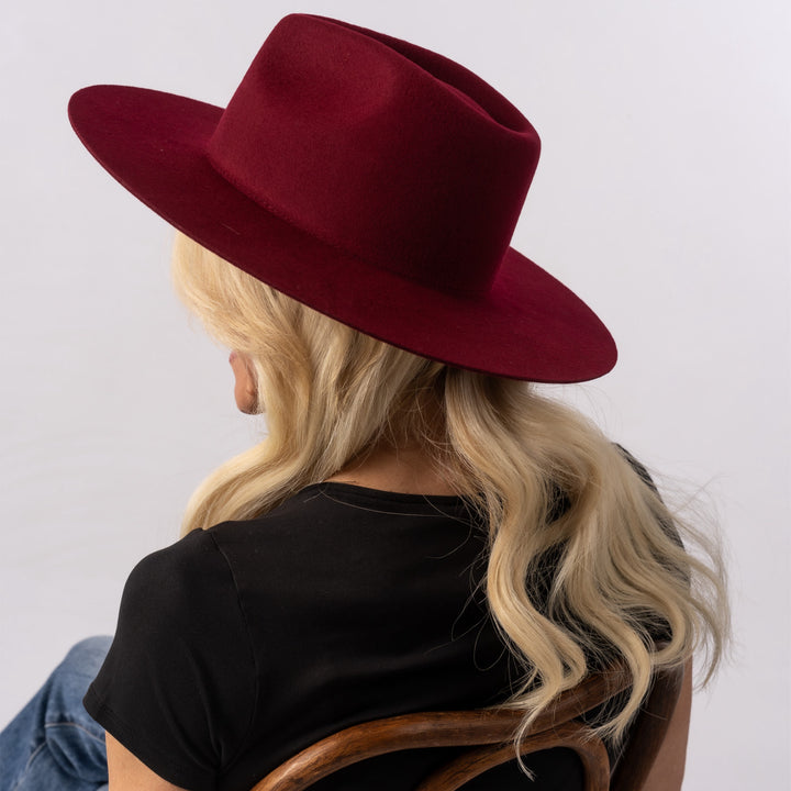 Raspberry Teardrop Panama Hat