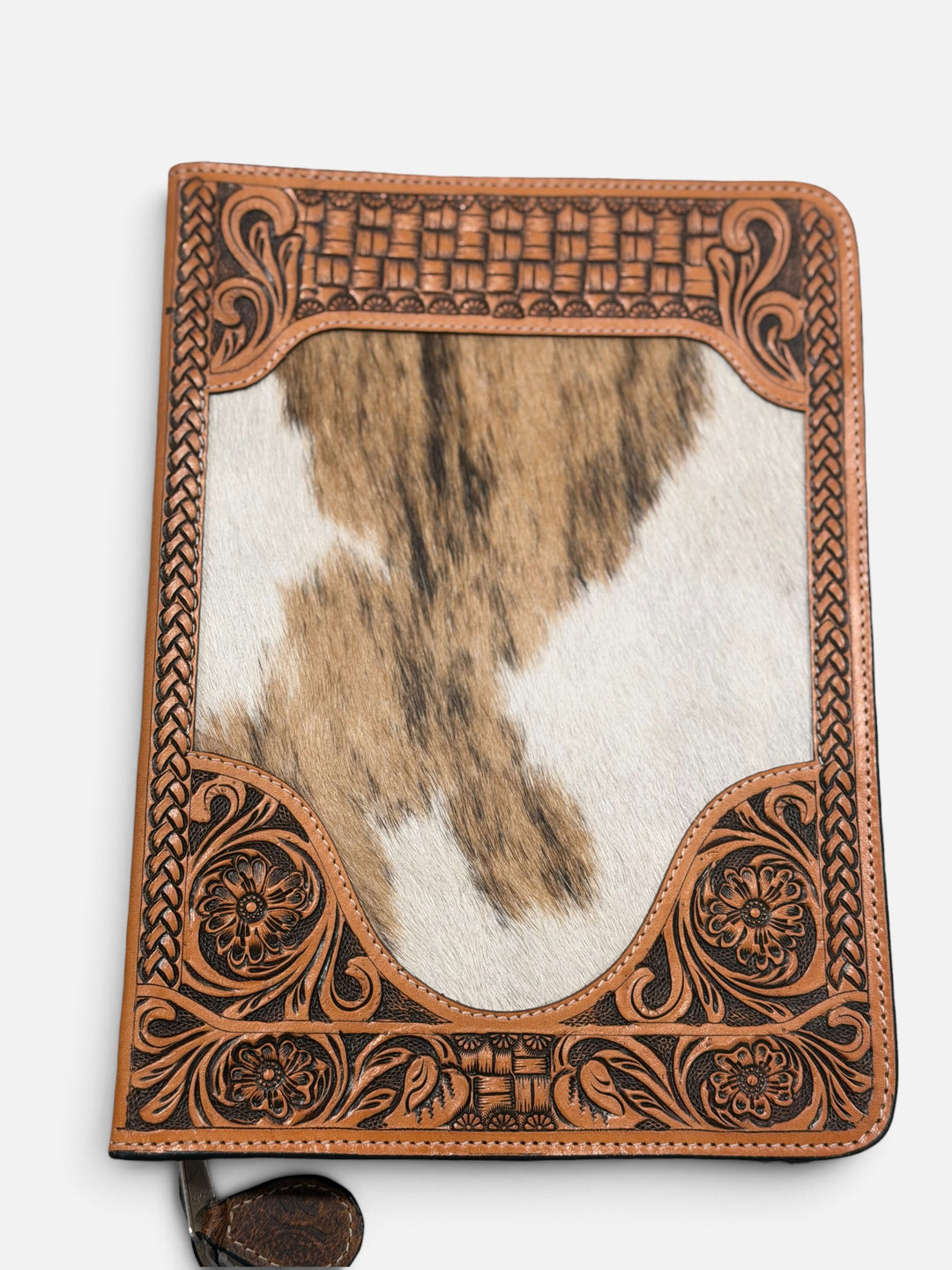 Cowhide Tooled Leather Bible Cover