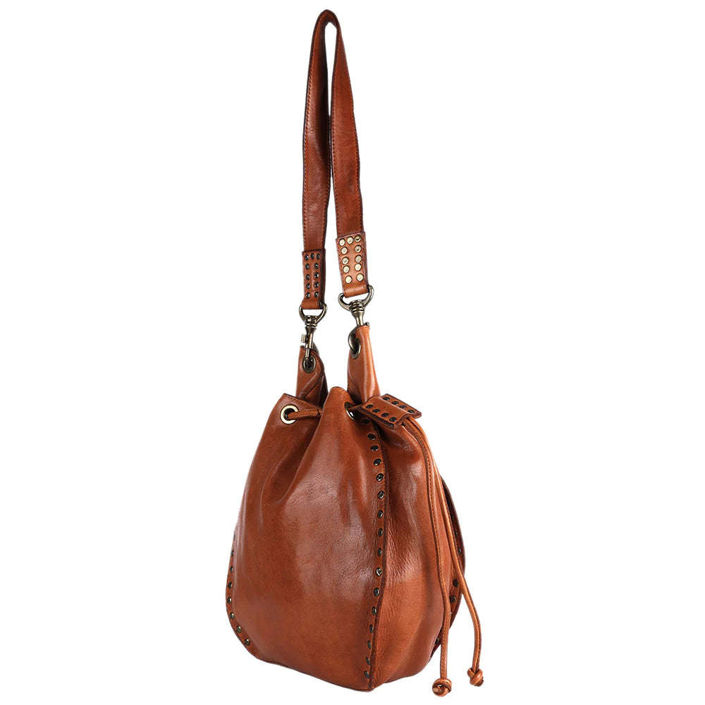 Chic Leather Bucket Bag - Salt and Grace Boutique