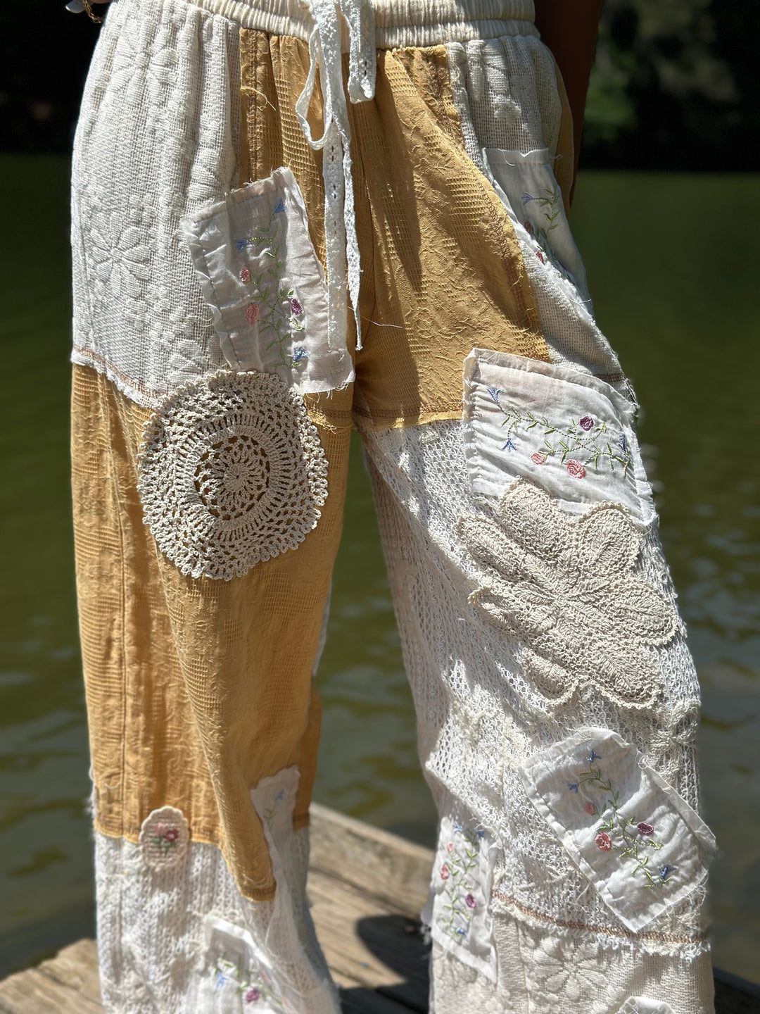 POL Honey Stitch Boho Pants