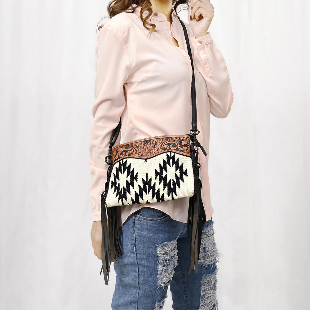 Saddle Chic Crossbody/Wristlet Combo - Salt and Grace Boutique