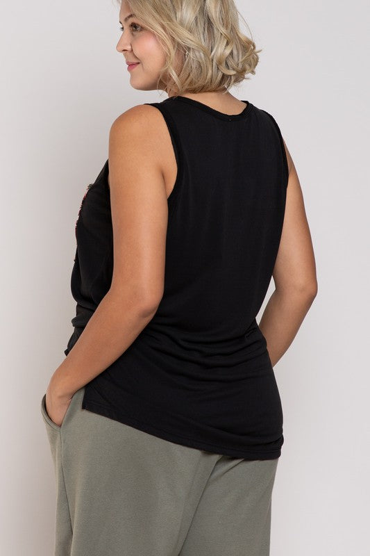 Plus Relaxed Fit Sleeveless Top - Salt and Grace Boutique