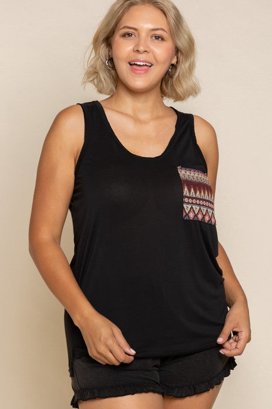 Plus Relaxed Fit Sleeveless Top - Salt and Grace Boutique