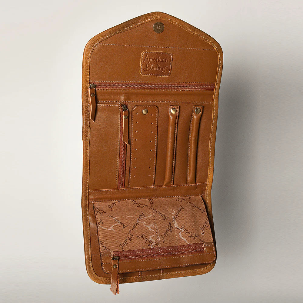 Hand Tooled Travel Jewelry Case - Salt and Grace Boutique