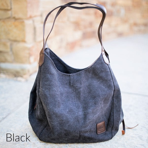 Canvas Hobo Bag - Salt and Grace Boutique