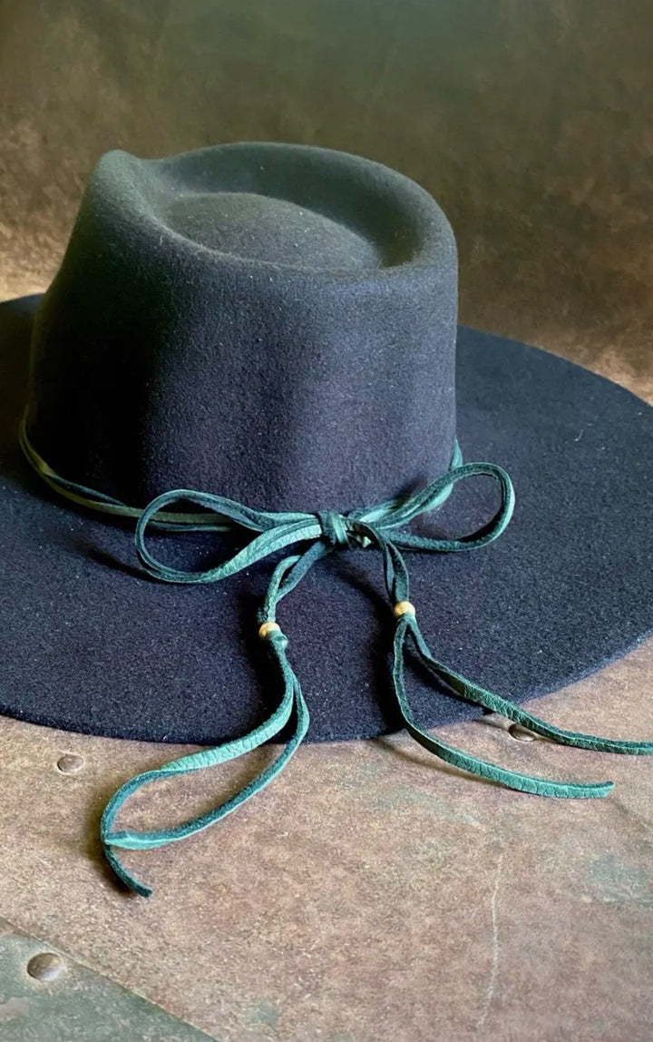 Black Deerskin Leather Wrap - Multi-Wear Versatile Jewelry Accessory