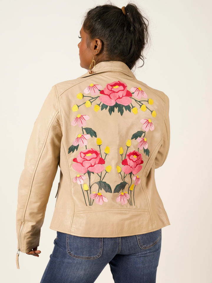 Mauritius Peonie Leather Jacket