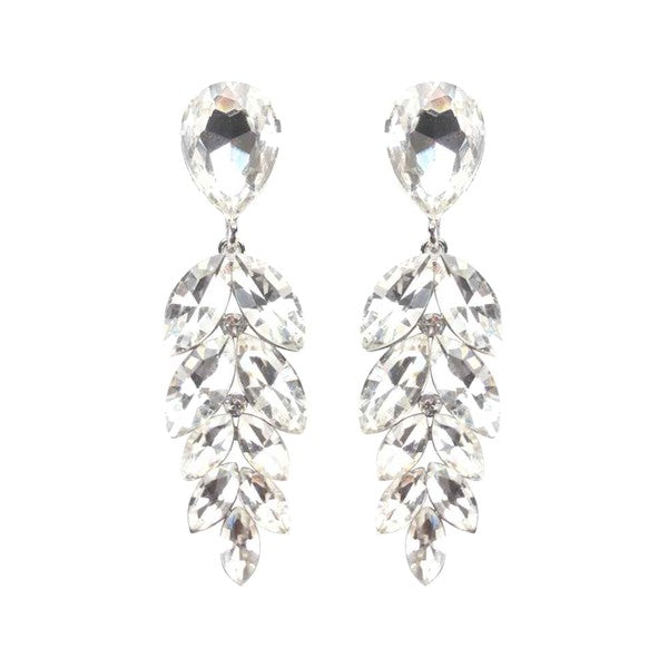 Cluster Drop Stone Earrings - Salt and Grace Boutique