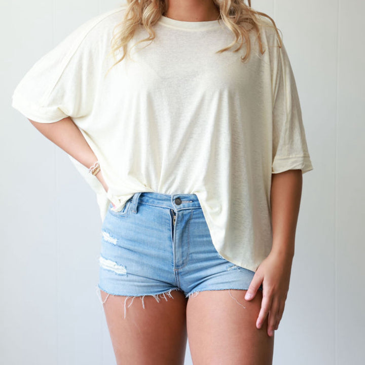 Dreamy Drift Oversized Dolman Shirt