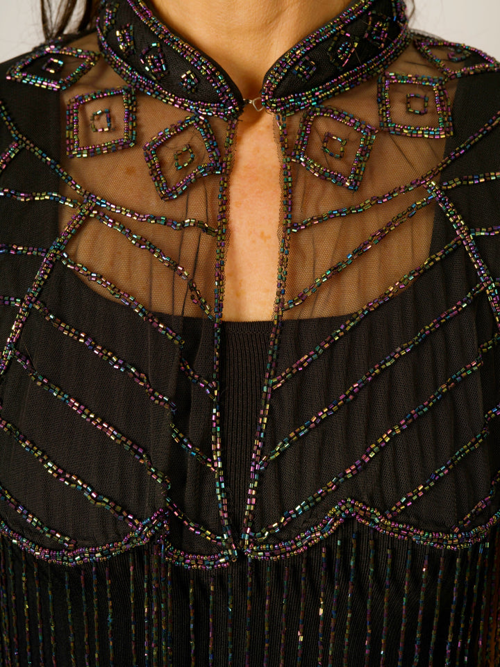 Peacock Beaded Cape