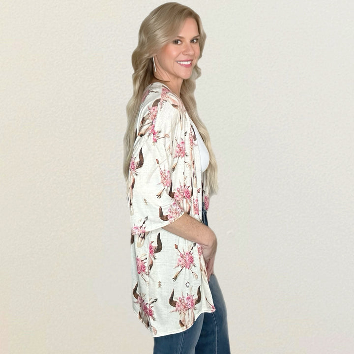 Blossom Skull Duster - Salt and Grace Boutique