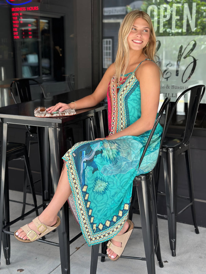 Southwestern Boho Maxi Dress