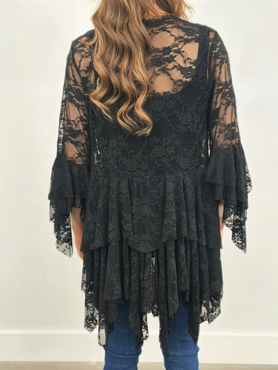 Black Lace Cardigan