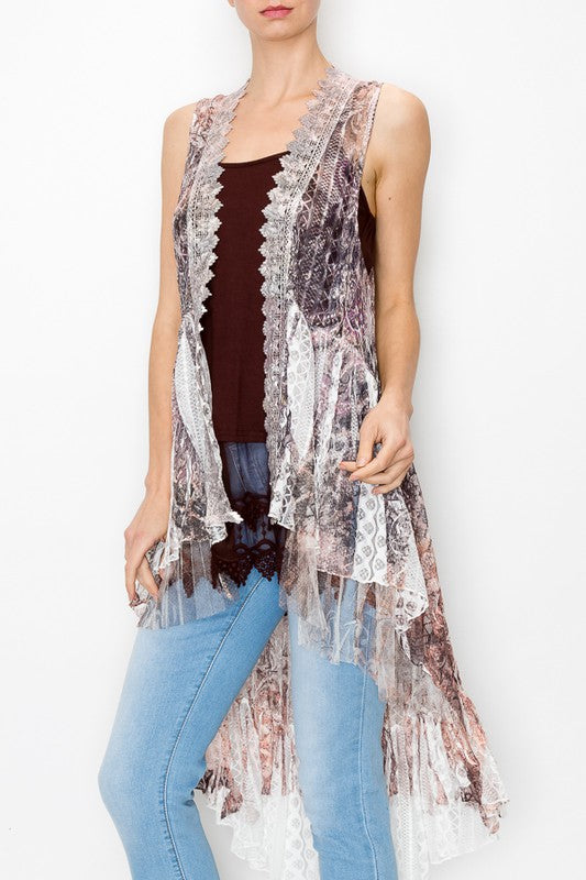 Lace Vest - Salt and Grace Boutique