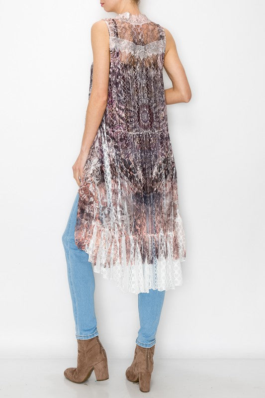 Lace Vest - Salt and Grace Boutique