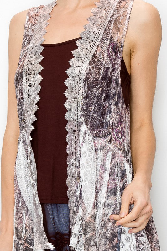 Lace Vest - Salt and Grace Boutique