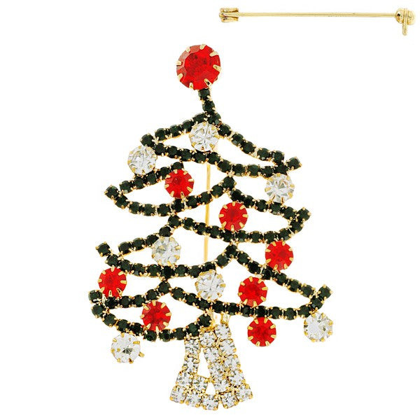 Christmas Tree Brooch Pin - Salt and Grace Boutique