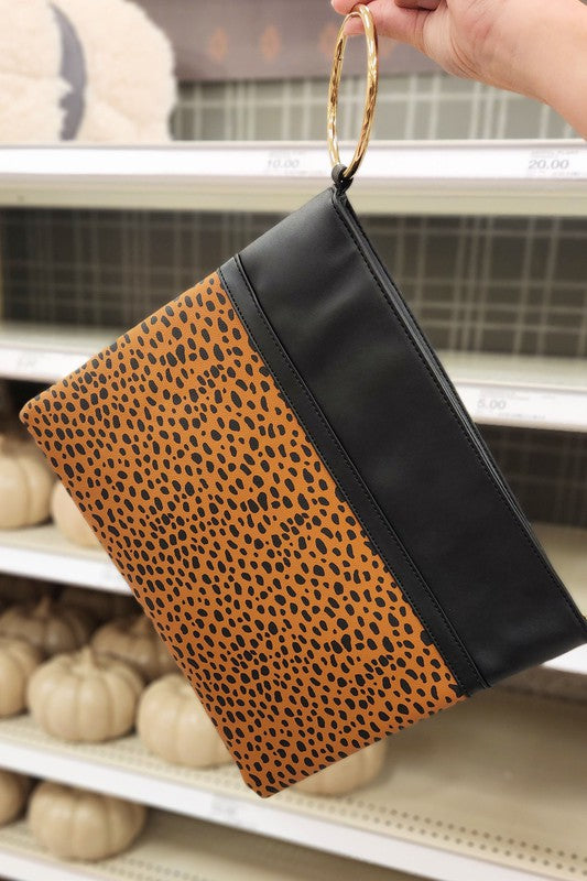 Leopard Clutch - Salt and Grace Boutique