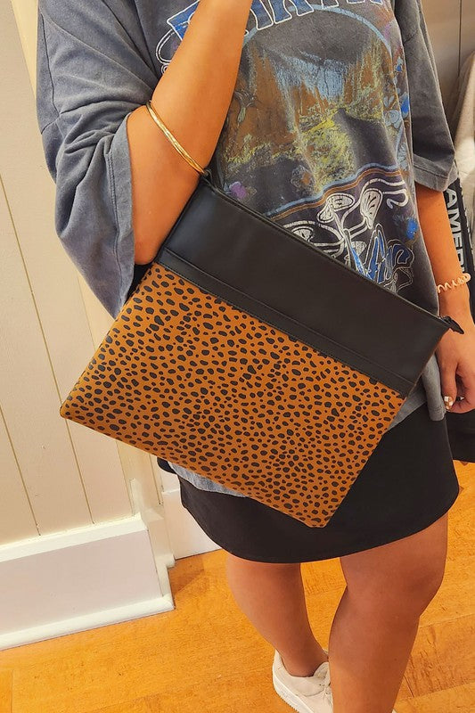 Leopard Clutch - Salt and Grace Boutique