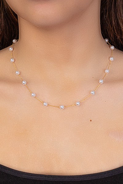 Dainty String Pearl Choker - Salt and Grace Boutique